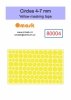 Omask X8003 Circles set - yellow masking tape - 1-4mm 2-6mm 4-7mm 5-15mm 16-20mm